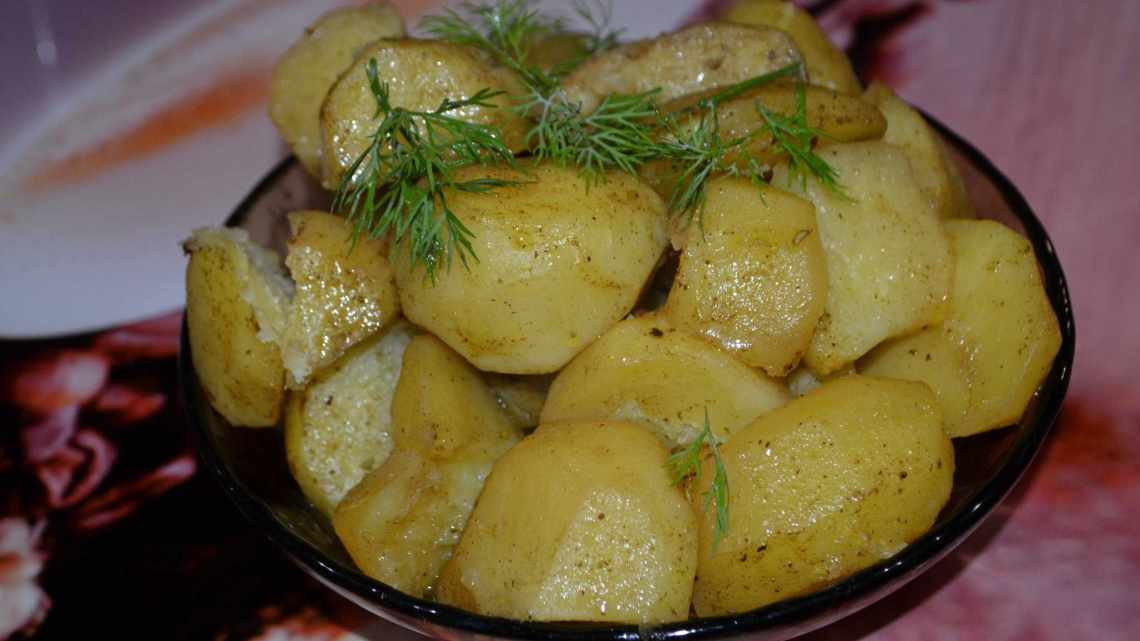 Крихта-картопля в мікрохвильовці
