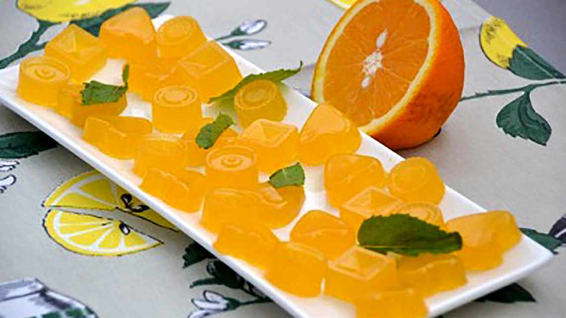 Мармелад з апельсинового соку та агар-агара