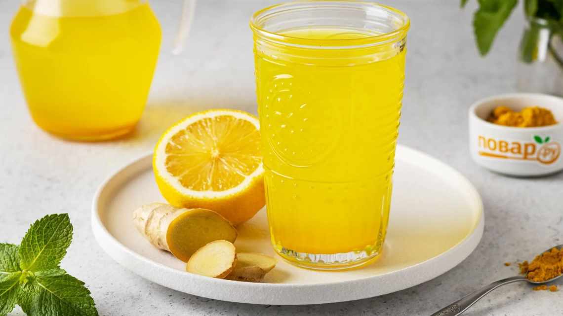 Імбирний напій з огірком і лимоном - рецепт