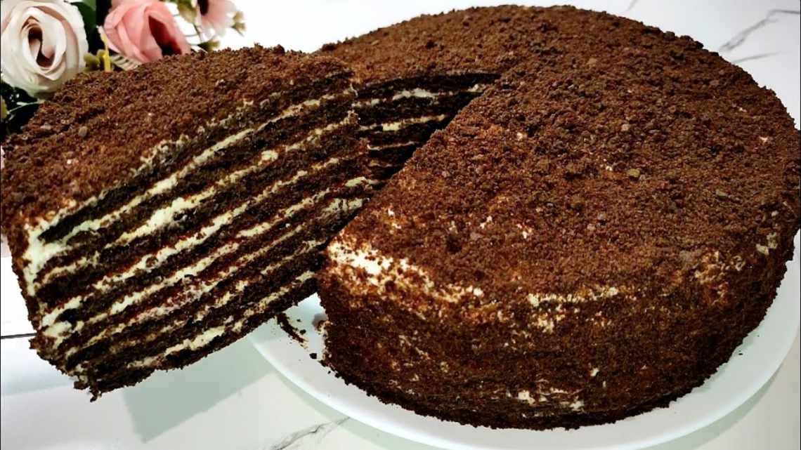Торт «Медовик» шоколадний