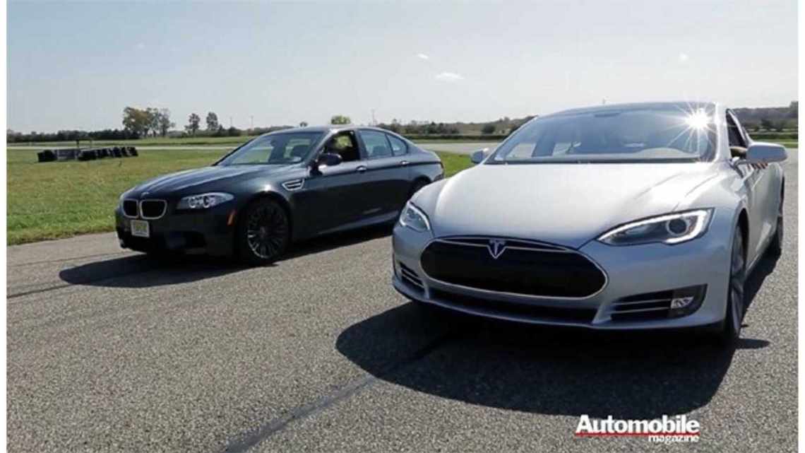 Tesla Model S проти BMW M5