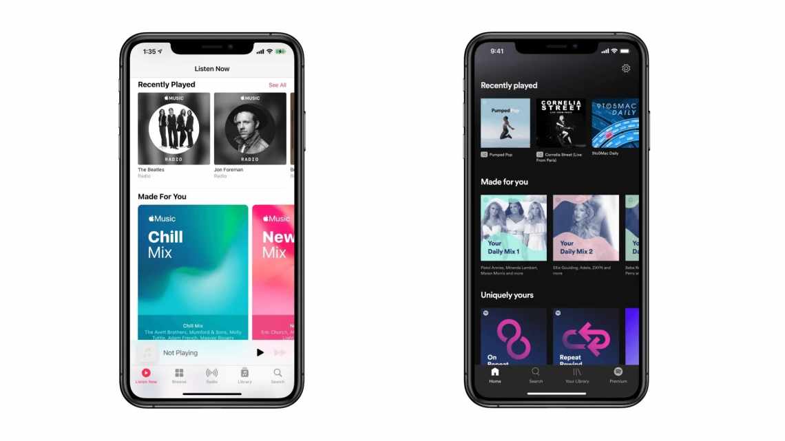 Apple Music обігнала Spotify за кількістю платних передплатників?