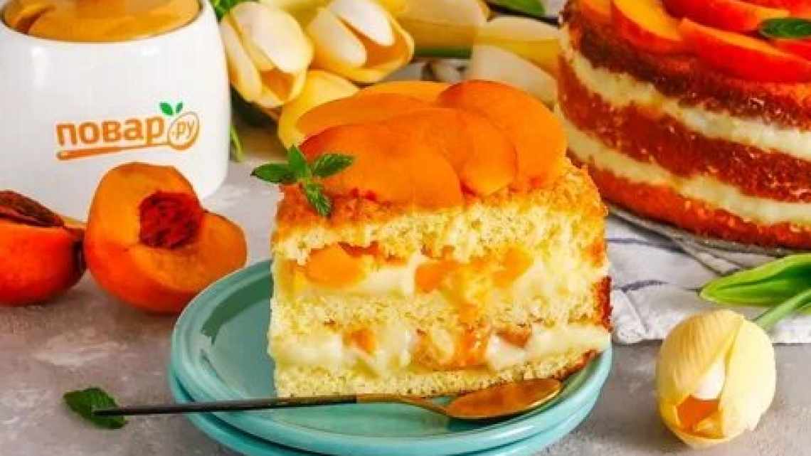 Торт з персиками - щастя солодкоїжки! Рецептури різних тортів з персиками для смачних радощів