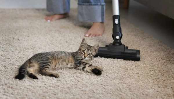 Чим прибрати запах котячої сечі з підлоги?