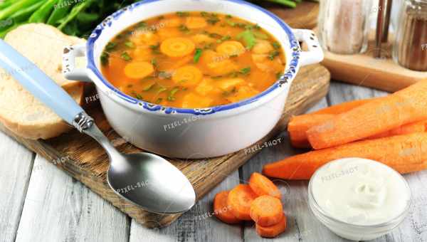 Морквяний суп з коріандром